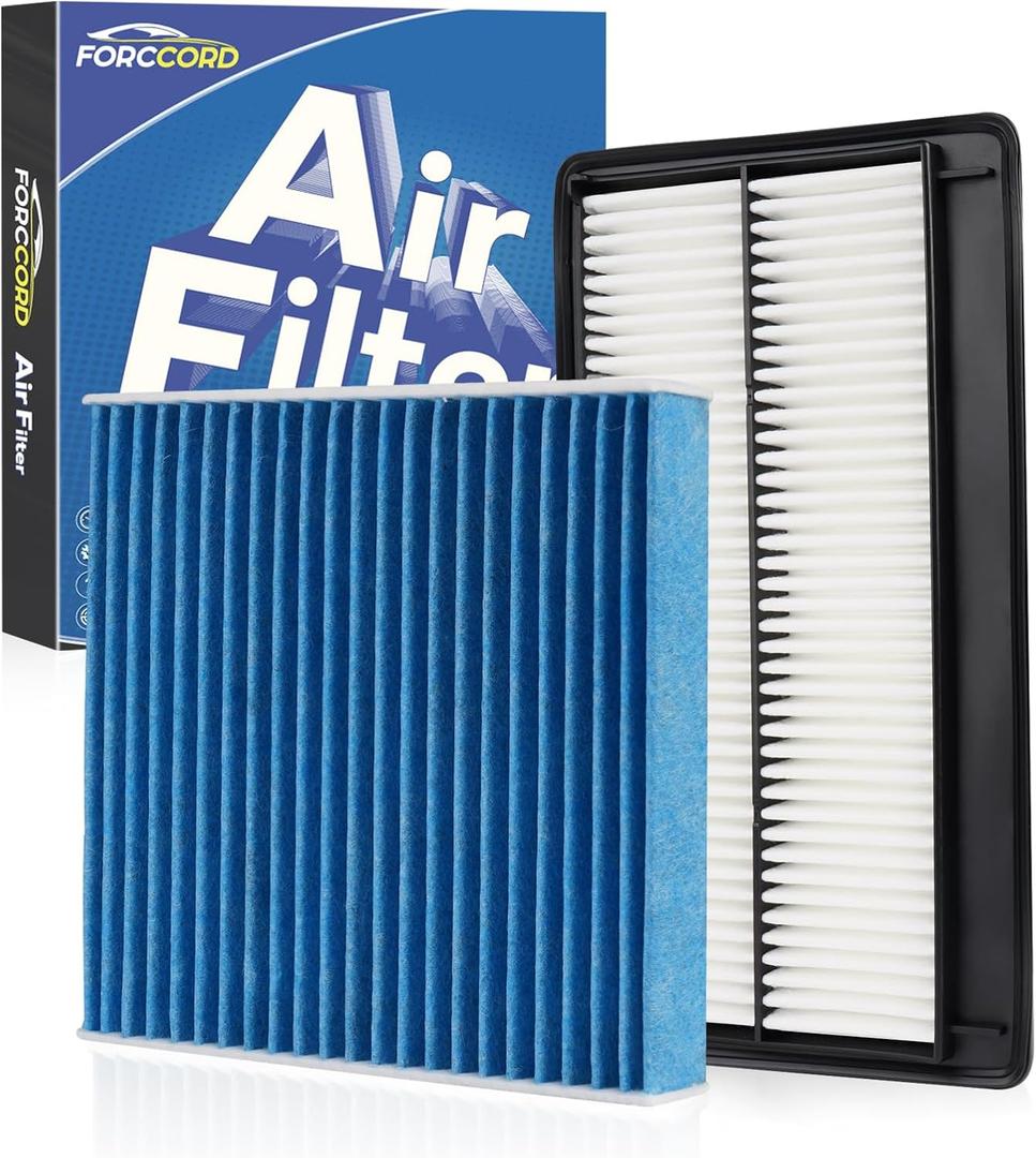 Cabin & Engine Air Filter Fit for Acura MDX 3.5L (2022-2025 2026), Honda Pilot 3.5L (2023-2025 2026) Activated Carbon Cabin Filter Replacement CF11182 17220-61A-A00 Car Accessories