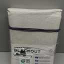 100% Blackout Shield Linen Blackout Curtains for Bedroom 84 Inches Long, Back Tab/Rod Pocket Living Room Drapes, Thermal Insulated Blackout Curtains 2 Panels Set, 50" W x 84" L, Cream