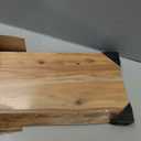 Floating Shelves for Wall Decor, Rustic Solid Elm Wood Live Edge Floating Shelves Wall Mounted, Wall Shelves with Invisible Bracket for Living Room Bathroom Bedroom Kitchen, 32 Inch Set of 2, Natural, Live Edge, 32inch, 2Packs