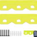 Fennoral Battery Holder/Battery Wall Mount Rack for Ryobi 18V Battery, for Ryobi 18V Battery Installation with 3 Slots, Included Screws and Dry wWall Anchors - Fruit Green(2)