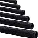 Split-Sleeve Wire Loom for High-Temperature Automotive Harness and Home Cable Management, 25ft - 1 inch Braided Cable Management Sleeve Cord Protector, Self-Wrapping Split Wire Loom