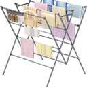 Drying Rack Clothing,12 Drying Poles with Sock Clips Clothes Drying Rack, 30in