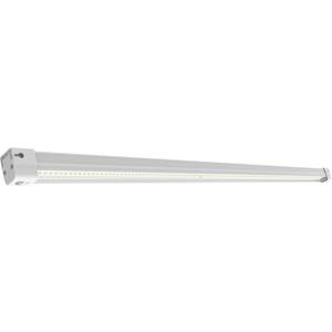 Feit Electric 4ft Rechargeable LED Shop Light, 7.5W, Motion Sensor, Magnetic & Flush Mount, 4000K Cool White, 1000 Lumens, No-Humming Utility Light for Garage & Workshop, SHOP4/840/100/MOTBAT
