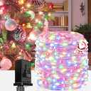 66Ft 200LED Christmas Fairy Lights Plug in, Waterproof String Lights Outdoor & Indoor 8 Modes with Timer, Bedroom Decor Twinkle Lights for Girl's Room Garden Party Christmas Decorations (Multicolor)
