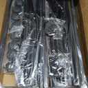 Yecaye 60L Under Bed Storage with Wheels, 2 Pack Under Bed Storage Containers, Underbed Shoe Storage with Clear Window & Label, Rolling Under Bed Metal Drawer for Clothes, Shoes, Books, Black