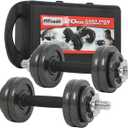 Dumbbell Set Cast Iron Dumbbell Set 20kg Adjustable Hand Weight Set for Home Gym - 2 Pack