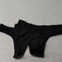 Cotton Underwear for Women Pack Breathable Thongs for Women Sexy Stretch Soft Womens Panties Thong (Small, Black)