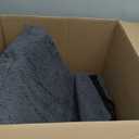 HOMBYS Sherpa Fleece Lumbar Support Pillow with Headrest for Recliner,Memory Foam Recliner Chair Cushion for Back Pain,Big High Back Support for Recliner with Chair Headrest for Elderly (Grey)