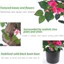 Artificial Bougainvillea Tree -6FT Faux Bougainvillea Tree with Realistic Flowers, Tall Fake Flower Tree for Indoor or Outdoor Decor, Silk Floral Plant for Living Room, Porch, Garden (Pink)