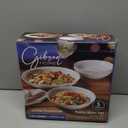 Gibson Home Great Essentials 5 Piece Fine Ceramic Serving Bowl and Pasta Bowl Set in White