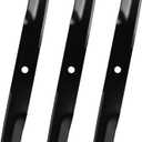 01010168 Mower Blades Compatible with Cub Cad et 50" Deck M50-KHS Z-Force 50, Mulching Blades Fit for GT1500 LT1000 SLT1500, Replace MTD 01010168-0637 01010168-X 92-015, 3 Pack