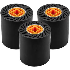 RENOTEC Rubber Expanding Drum 3 Pcs for Abrasive Sanding Bands, 3.5" x 4" with 3/4" Quad Keyway