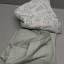 Yoofoss Waterproof Crib Mattress Protector 2 Pack, Quilted Crib Mattress Pad Cover Ultra Soft and Breathable, Machine Washable Toddler Mattress Protector for Standard Baby Crib Size 52''x28'' (Green & Leaves)