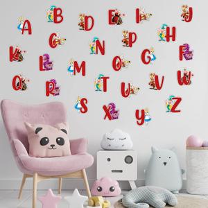 3 x Seyal Alice in Wondrland A-Z Alphabet Wall Sticker