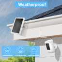 5W Solar Panel Charger for Ring Camera, Compatible with Ring Stick Up Cam/Pro Battery, Spotlight Cam Plus/Pro Battery 10ft Cable -1Pack