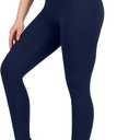 Nirlon High Waisted Leggings - Workout Womens Leggings, Cotton Yoga Pants for Women for Gym & Yoga Pants Women (18, Navy Blue)