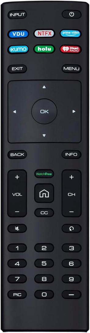 XRT136 Replace Remote Control fit for VIZIO Smart TV D50x-G9 D65x-G4 D55x-G1 D40f-G9 D43f-F1 D70-F3 V505-G9 D32h-F1 D24h-G9 E70-F3 D43-F1 V705-G3 P75-F1 D55x-G1 V405-G9 E75-F2 D32f-F1 D24f-F1