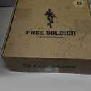 FREE SOLDIER Womens Tactical Boots 8 Inches Lightweight Combat Boot Durable Military Work Outdoors Boots Desert Boot for Women (7.5, Dark Black)