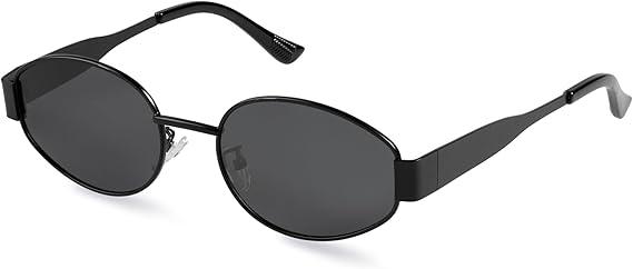 livho 2025 Trendy Oval Sunglasses - Stylish Polarized Shades for Everyday - Retro Metal Frames