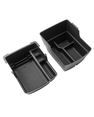 CDEFG 2PCS for 2024 2025 2026 Hyundai Kona SX2 Center Console Organizer Tray 2024 2025 2026 Kona EV Accessories Middle Console Organizer Upper Armrest Compartment Storage Box