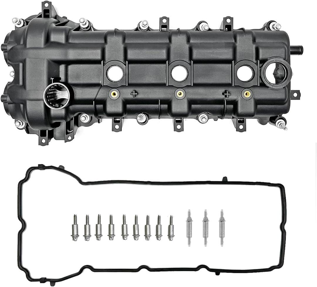 Left Side Engine Valve Cover w/Gasket for 2011-2021 Chrysler 300 3.6L Dodge Avenger Charger Jeep Ram 3.6L 5184069AF, 5184069AH, 5184069AN, 5184069AM, 5184069AI, 05184069AN