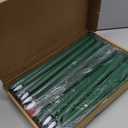Macarrie 24 Packs Flameless Taper Candles Battery Operated Fake 11 Inch Long Candlelight LED Flameless Candlesticks Flickering Tapered for Christmas Church Prayer New Year Wedding(Green)