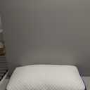 HOMELAB Adjustable Shredded Memory Foam Pillow Queen Size, Cooling Bed Pillow for Sleeping with Removable Cover, Medium Pillow for Side Stomach & Back Sleepers, 1 Pack 20"x28" (White)