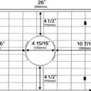 LQS Kitchen Sink Bottom Grid and Sink Protector, Sink Rack for Bottom of Grid 26" x 14" with Center Drain Hole for Handmade Single Bowl, Stainless Steel Sinks Grid, Kitchen Sinks Grate