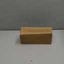 Tbestmax Qtips Holder Bathroom Container, 10 OZ Cotton Ball/Swabs Dispenser, Apothecary Jar Organizer for Storage Brown Wood Lids