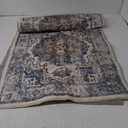 Runner Rug 2x56Non Slip Machine Washable Vintage Hallway Carpet Runner, Low Pile Lightweight Chenille Print Rugs for Entryway, Hallway, Bedroom, Kitchen and Corridor, Beige Red Black