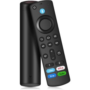 Replacement Voice Remote Control Compatible with Fire Smart TV Stick(2nd Gen/3rd Gen/Lite/4K Max/Cube), TV Stick 4K(1st/2nd Gen), Smart TVs 3rd Gen, for Hisense/TCL Smart TV, N0t for Samsung-TVs