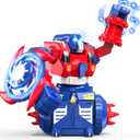 Holyton Boxing Robots - 360 Rotating Remote Control Fighting Robots with Shields & Fist Weapons, Battle Toy for Boys Aged 5-12, Ideal Robot Boxing Gift for Kids (Blue) (Us3-17xz01b-b)
