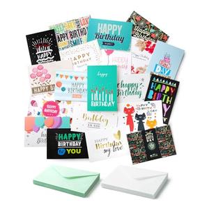 Mr. Pen Assorted Color Birthday Cards, 20 Pack, 4 x 6 Inches, Blank Inside, Includes Envelopes