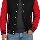 Men’s Varsity Jacket – Bomber Style Letterman Baseball Jacket M