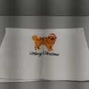 Geqtt Christmas Golden Retriever Gifts - Golden Retriever Waffle Weave Decorative Kitchen Towels, Christmas Dog Dish Towels, Hand Tea Towel (16x24 Inches)