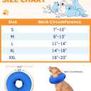 Supet Inflatable Dog Cone Collar Alternative After Surgery, Dog Neck Donut Collar Recovery E Collar to Stop Licking, Soft Dog Cone for Medium Large Dogs, Size: XL(Neck 14"-18")
