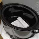 Crock-Pot Large 8-Quart Programmable Slow Cooker with Auto Warm Setting Black Stainless Steel