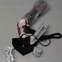 slopehill Mini Travel Dual Voltage Hair Dryer Brush,1000 Watts Hot Air Brush with European Plug, Ionic Hair Dryer and Styler for Women, Oval Barrel 2 Heat & 2 Speed Settings for International Travel (Black)