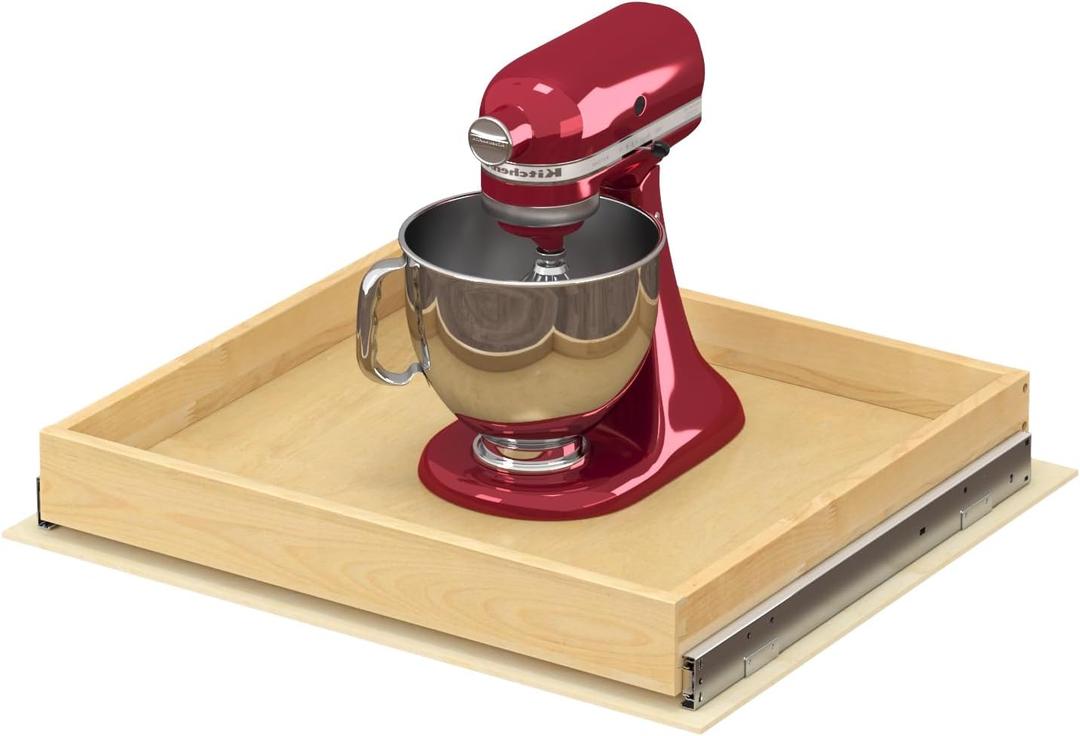 ALINE FURNITURE Pull Out Drawers for Cabinets Birch Wood, 24" W X 21" D Soft Close Slide Out Drawer for Kitchen Cabinets, Pull-out Shelves, Sliding Shelf for Pantry Cabinet Organizer