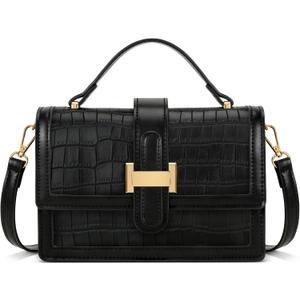 KKXIU Crossbody Bags for Women - Top Handle Purses for Lady, Leather Handbags Shoulder Clutch with Adjustable Shoulder Strap, B