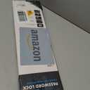 iMonse Steering Wheel Lock Anti-Theft Car Device, Steering Wheel Pedal Brake Password Lock, Steering Wheel to Pedal Within 17Inch to 33Inch Black