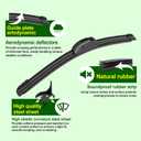 QUALITY 26in + 17in Premium All-Season Windshield Wiper Blades for Original Equipment Replacement(Set of 2)