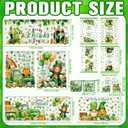 13 Pcs St. Patrick's Day Kitchen Decor Set 3 Shamrock Kitchen Curtains Valance 2 Irish Rugs and Mats 4 Hand Towels 2 Pot Holders 2 Oven Mitts for Home Decor Cooking Grilling Housewarming Gift