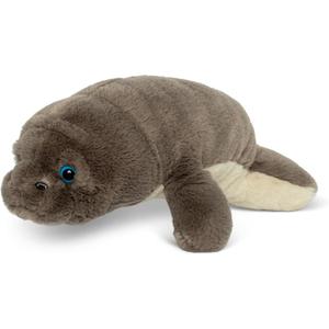 Fahlo Tracking Plush | Includes 12" Plush, Interactive 3D Tracking Map, and Wildlife Conservation Support | Eco-Friendly & Safe for All Ages | (Manatee)