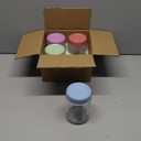 Overnight Oats Containers with Lids, 16oz Glass Jars with Lids 4 pcs, Candy, Wide Mouth Mason jars for Salad, Yogurt, Snacks, Meal Prep