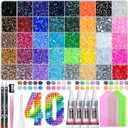 50000Pcs Bedazzling Kit with Rhinestones 3mm, 40 Colors Bedazzler Kit Resin Rhinestones Nail Gems & Glitter Gem Art Supplies, Diamond Art Kits Accessories with Pickup Pen, 4pcs 10ml B7000 Glue, SS10