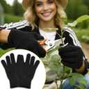 Cut Resistant Gloves, Level 5, Non-Slip Grip, Machine Washable, for Kitchen, Oyster Shucking, Woodworking (Black(female))
