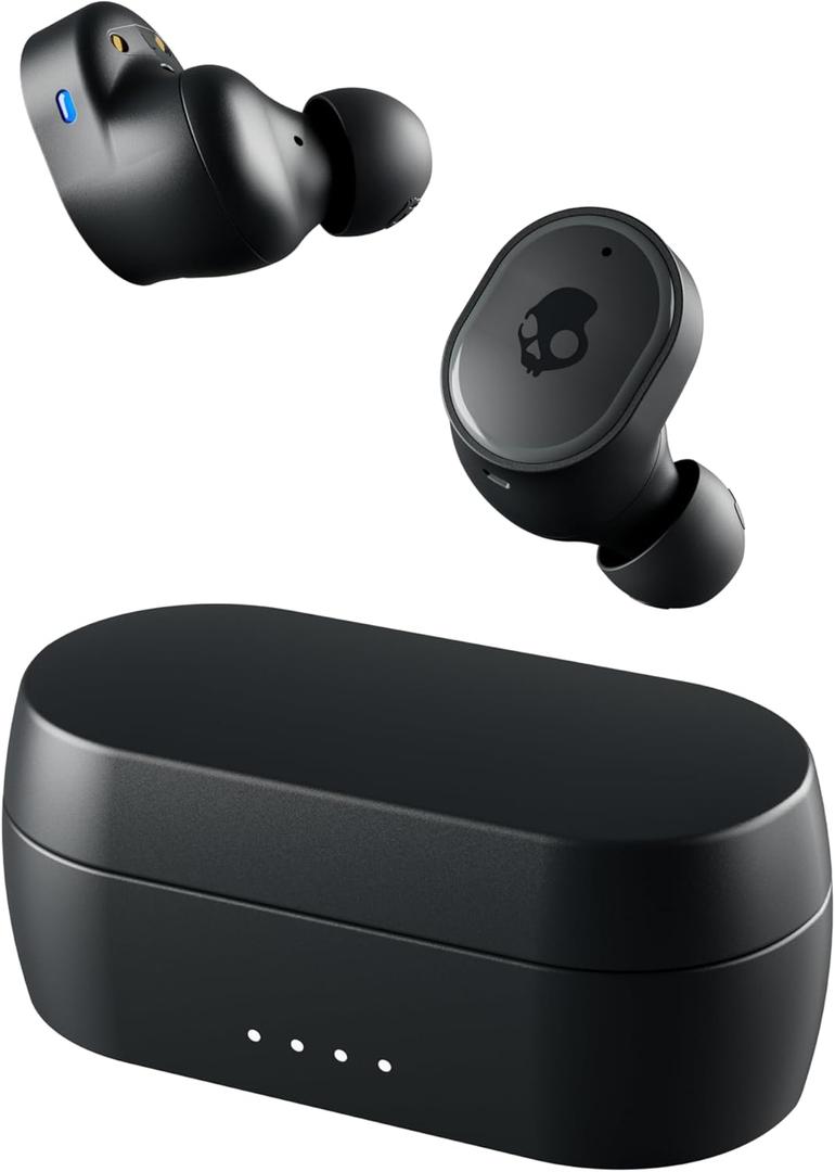 Skullcandy Sesh ANC XT Wireless Earbuds, Bluetooth Headphones, Noise Cancelling, Up to 46 Hours Battery with Charging Case, Sweat and Water Resistant, Microphone for iPhone Android - True Black