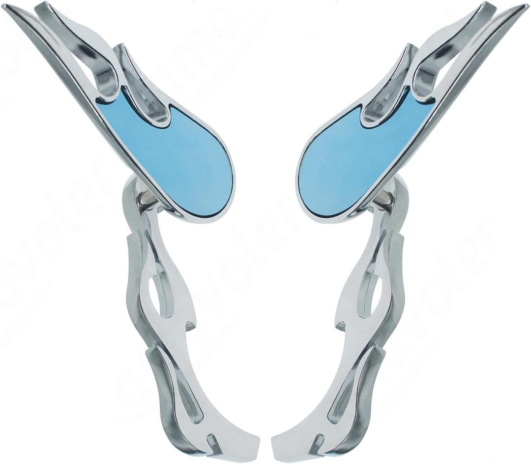 Chrome Motorcycle Rearview Side Mirrors For Sportster XL 883 1200 Road King V-Rod Street Glide Electra Glide Dyna Softail 1990-2022