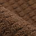 COSY HOMEER 27X18 Inch Anti Fatigue Kitchen Rug Mats are Made of 100% Polypropylene Half Round Rug Cushion Specialized in Anti Slippery and Machine Washable (Brown 1 pc) …